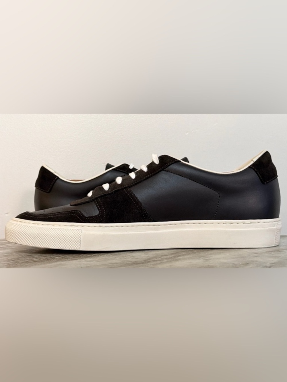 Common Projects B-ball Low Brown White 43 EU 10 US  EUC $550 Minimalist Italy - Picture 7 of 11